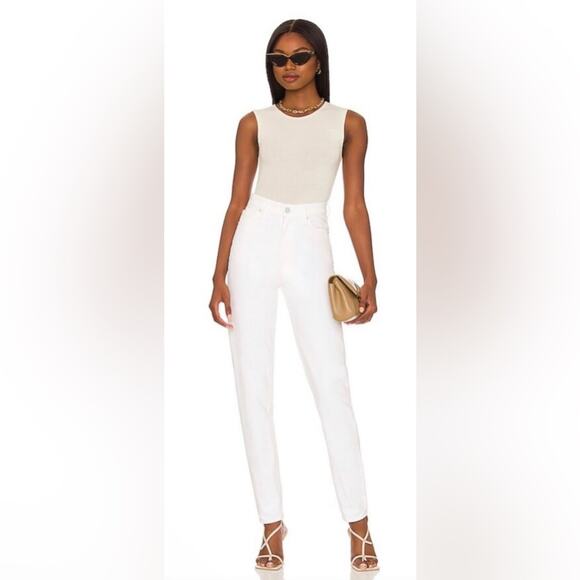 Mother Snacks High Waisted Twizzy Skimp Jean in Sticky Rice Size 27 - Picture 1 of 16